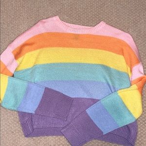 Pastel rainbow sweater forever 21